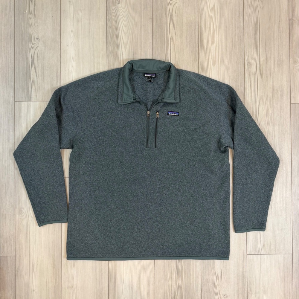 Patagonia Better Sweater 1/4 Zip Pullover Nouveau Green XXL 25523 FA23